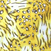 Mintás fürdőruha anyag - YELLOW